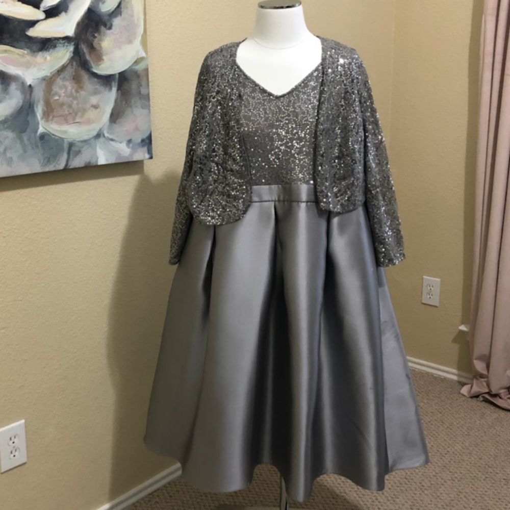 Women's Silver Cocktail Dress